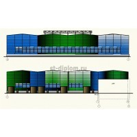 Сервисный металлоцентр с административно-бытовым зданием в г. Новосибирск